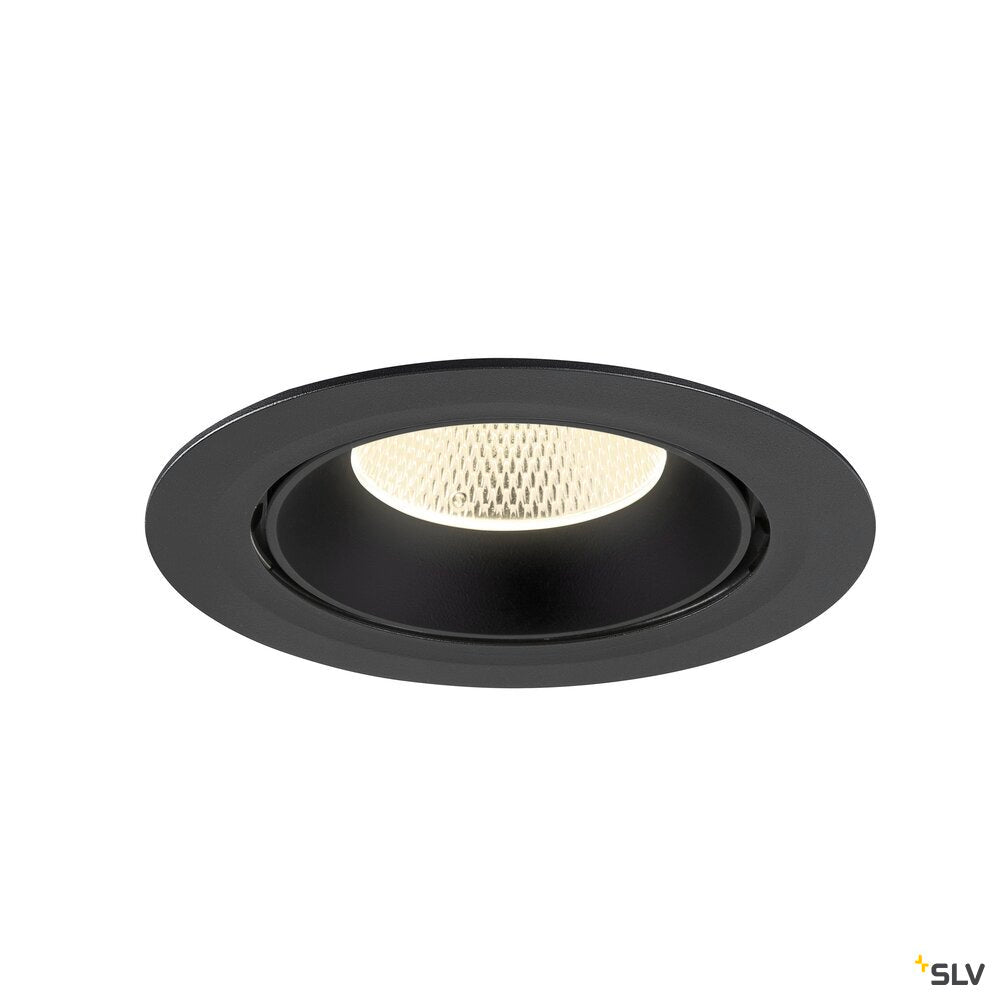 SLV NUMINOS® GIMBLE XL, Recessed ceiling light, 4000 K, 20°, black 1009900
