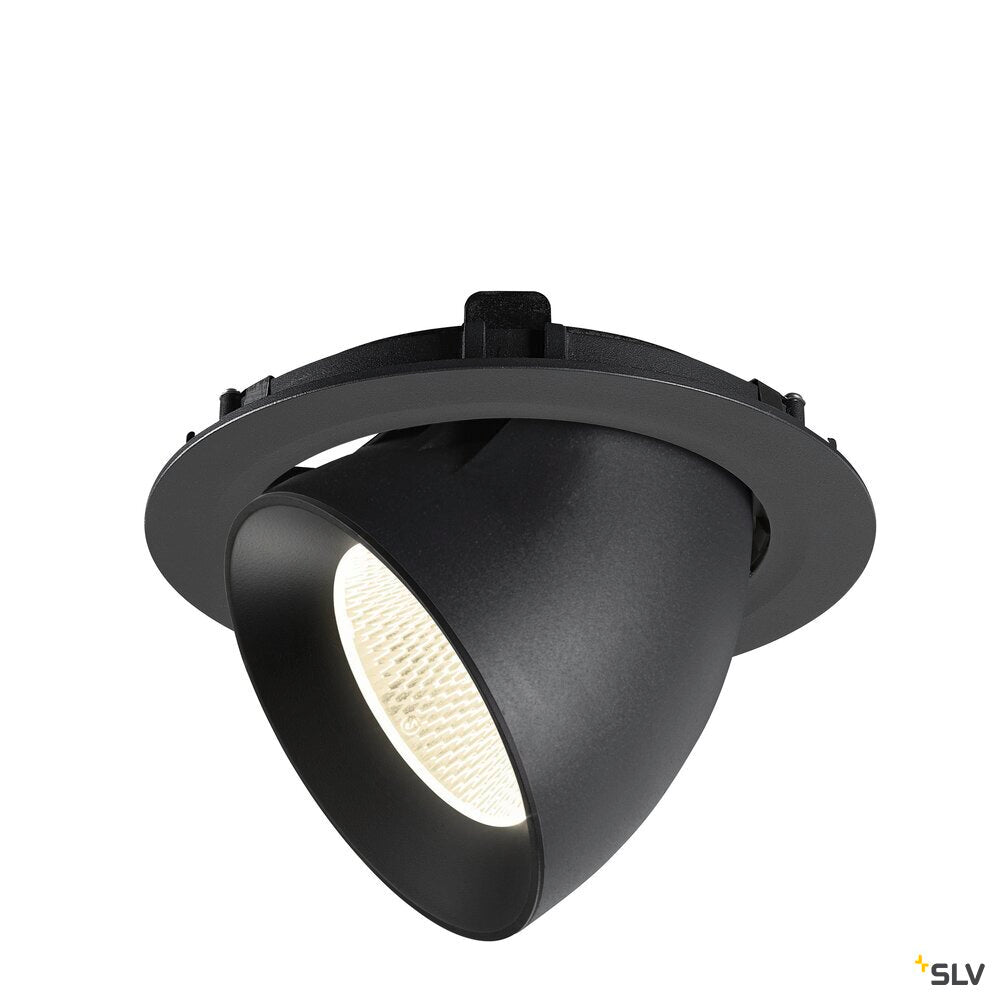 SLV NUMINOS® GIMBLE XL, Recessed ceiling light, 4000 K, 20°, black 1009900