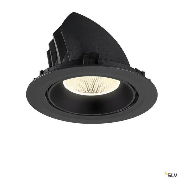 SLV NUMINOS® GIMBLE XL, Recessed ceiling light, 4000 K, 20°, black 1009900