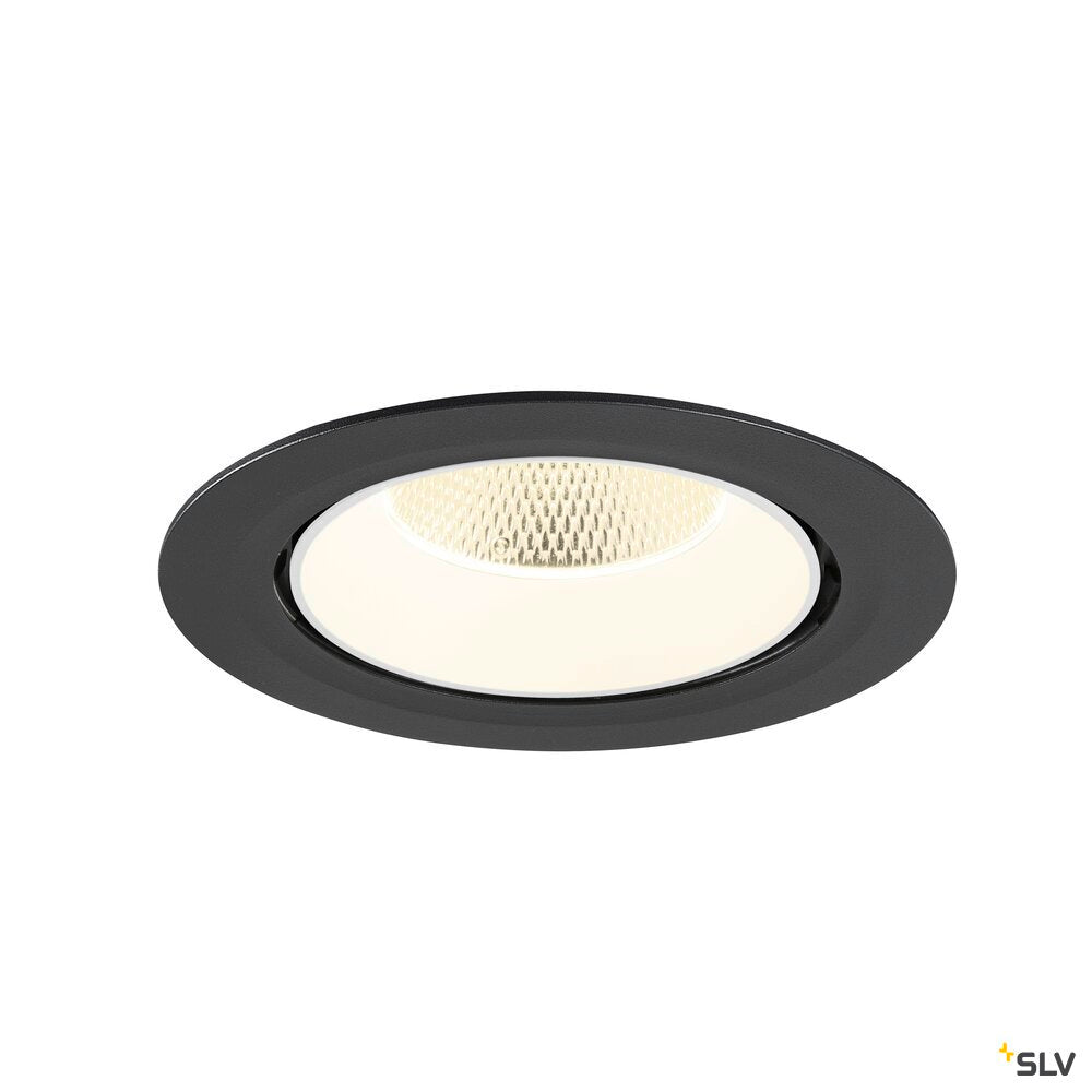SLV NUMINOS® GIMBLE XL, Recessed ceiling light, 4000 K, 20°, black / white 1009901