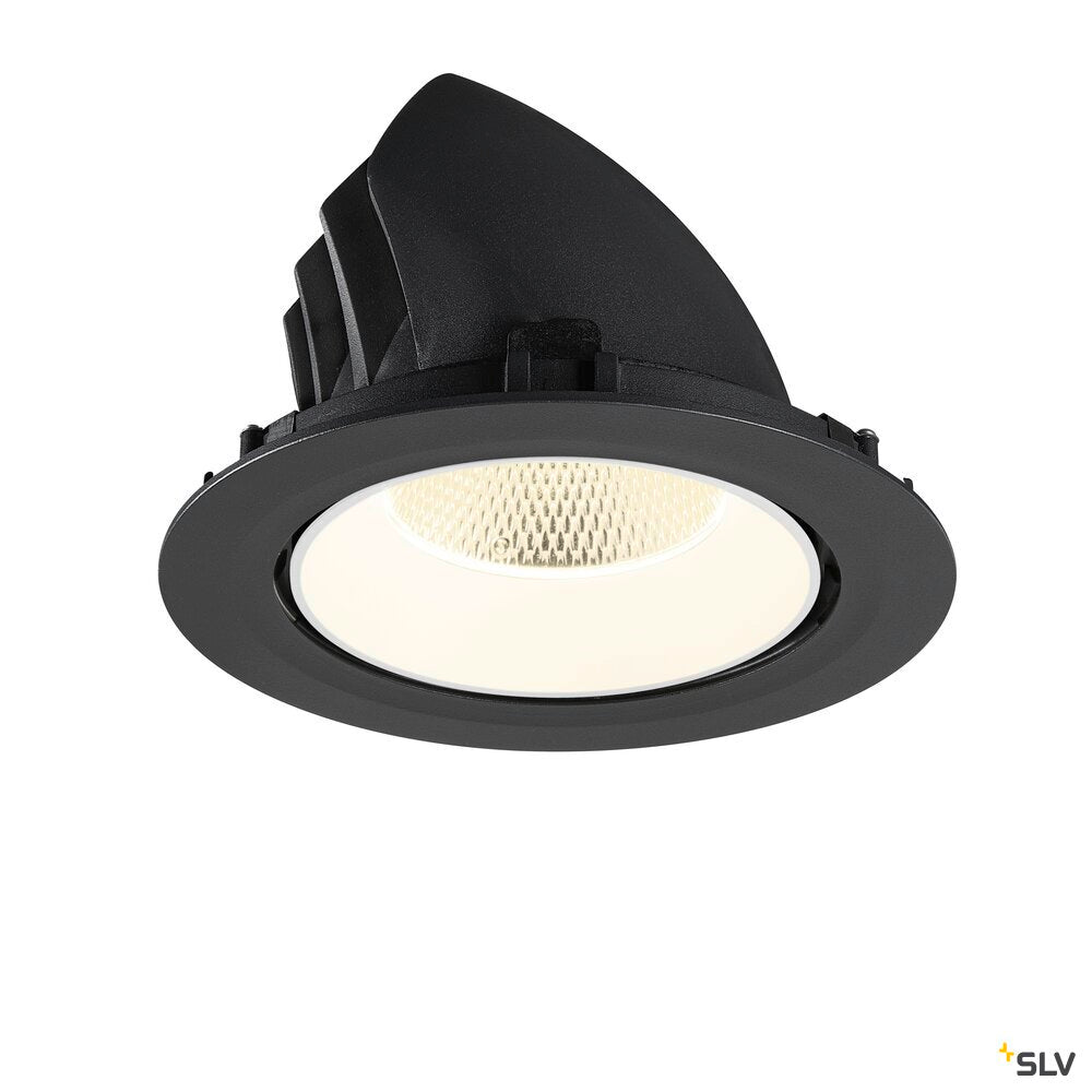 SLV NUMINOS® GIMBLE XL, Recessed ceiling light, 4000 K, 20°, black / white 1009901