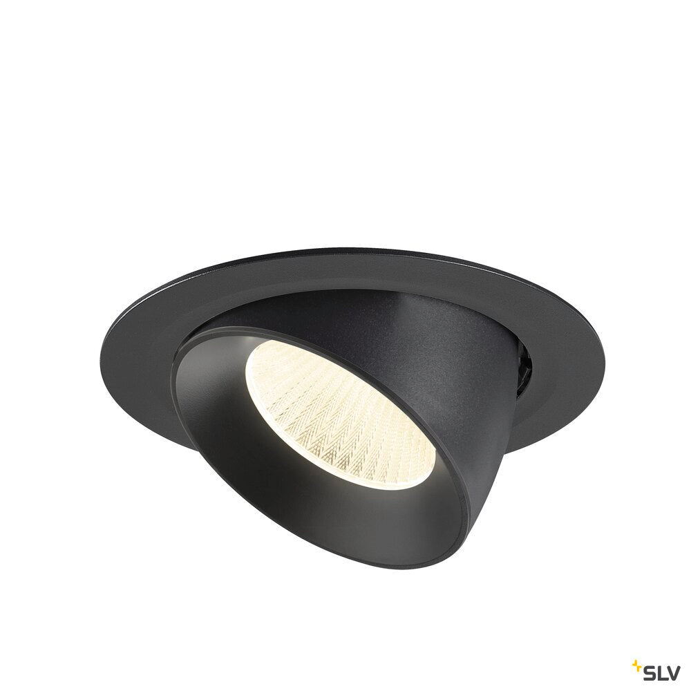 SLV NUMINOS® GIMBLE XL, Recessed ceiling light, 4000 K, 40°, black 1009903