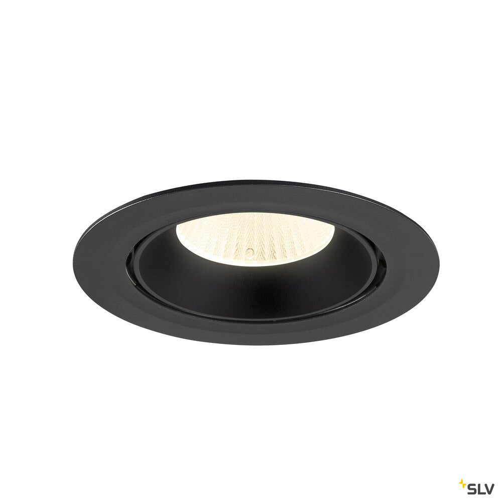 SLV NUMINOS® GIMBLE XL, Recessed ceiling light, 4000 K, 40°, black 1009903