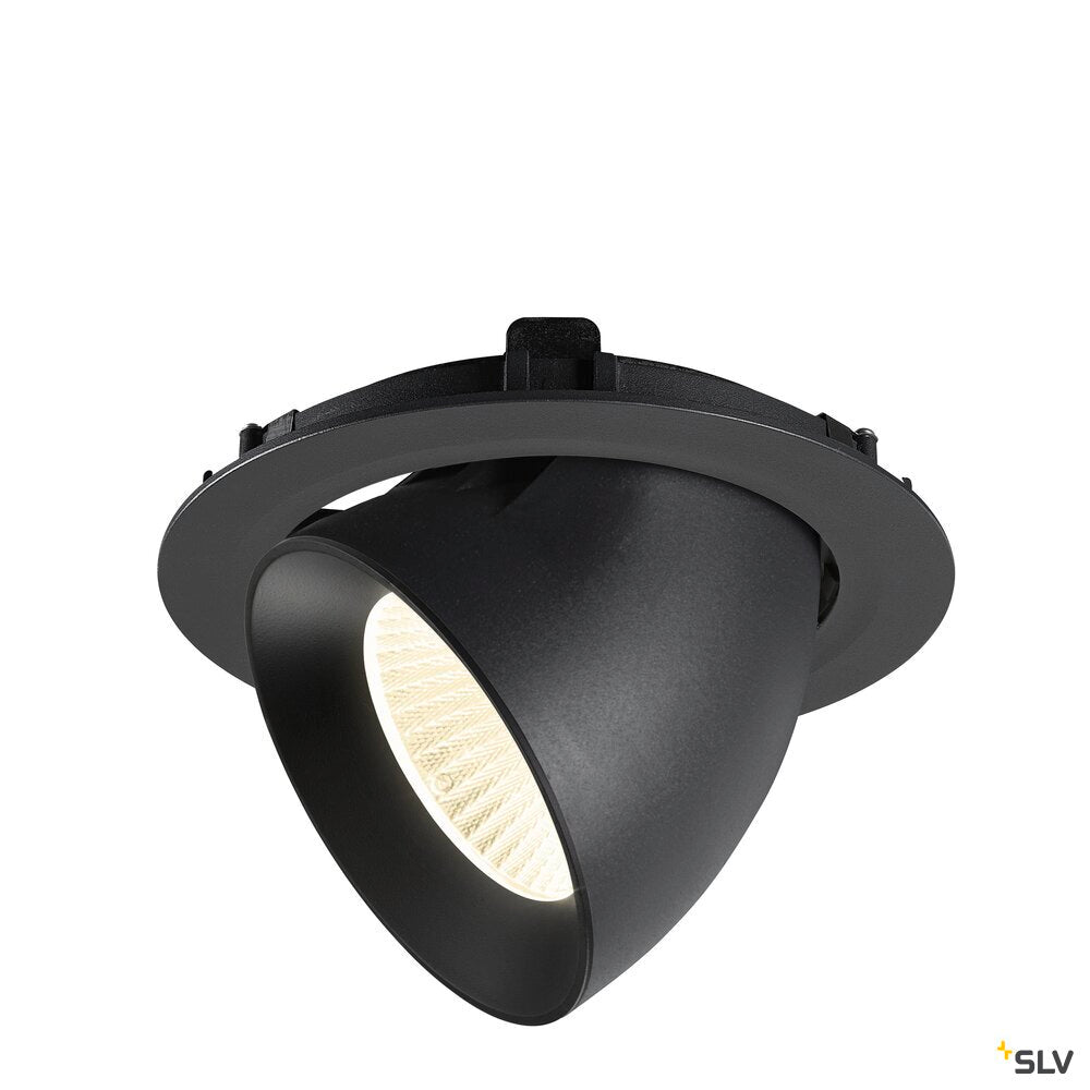 SLV NUMINOS® GIMBLE XL, Recessed ceiling light, 4000 K, 40°, black 1009903
