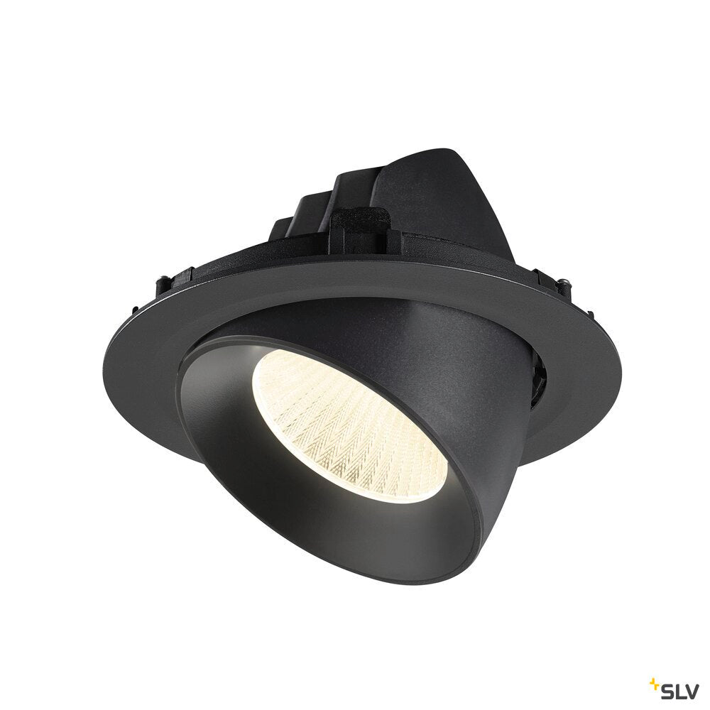 SLV NUMINOS® GIMBLE XL, Recessed ceiling light, 4000 K, 40°, black 1009903