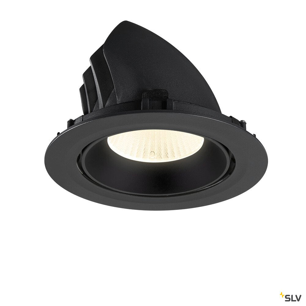 SLV NUMINOS® GIMBLE XL, Recessed ceiling light, 4000 K, 40°, black 1009903