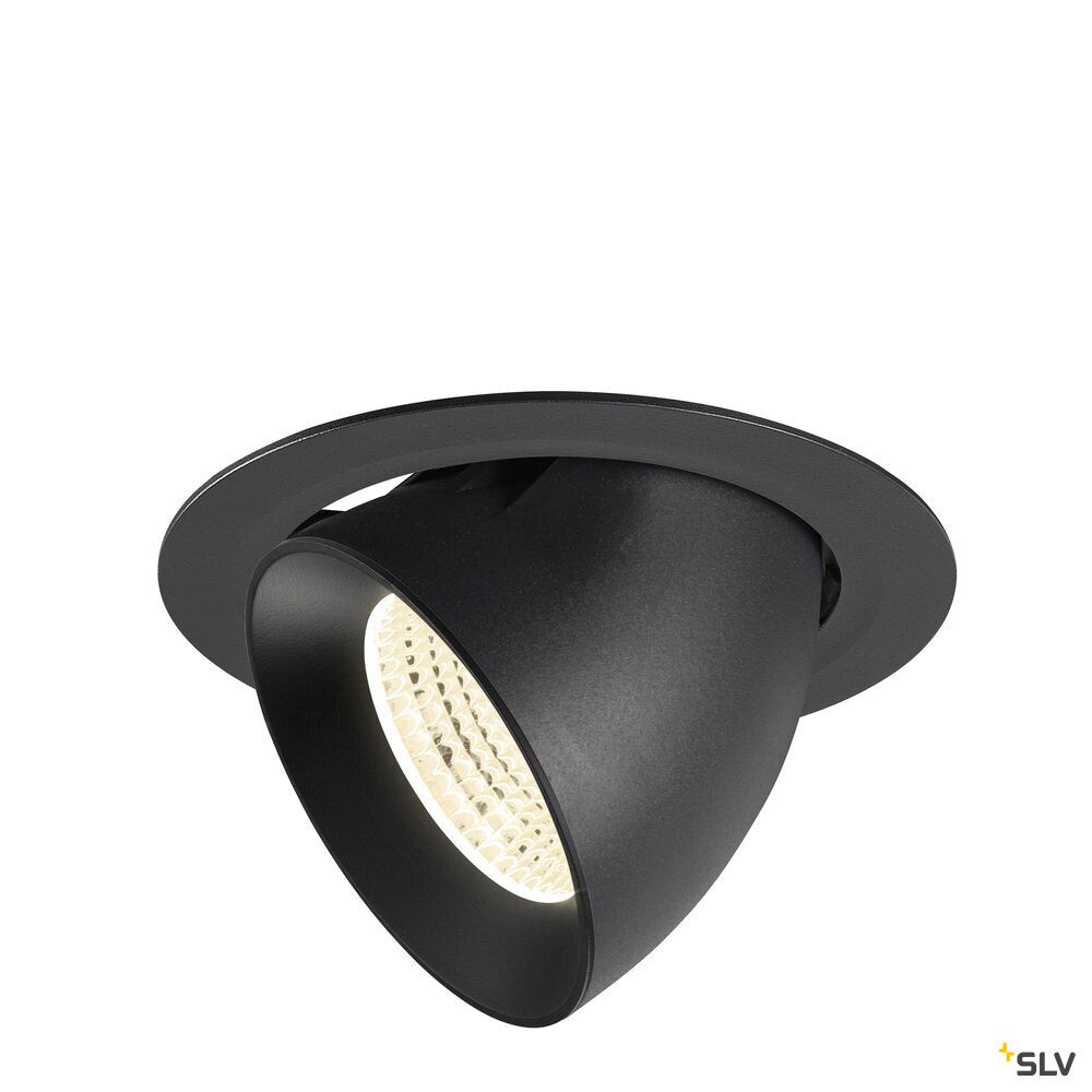 SLV NUMINOS® GIMBLE XL, Recessed ceiling light, 4000 K, 55°, black 1009906