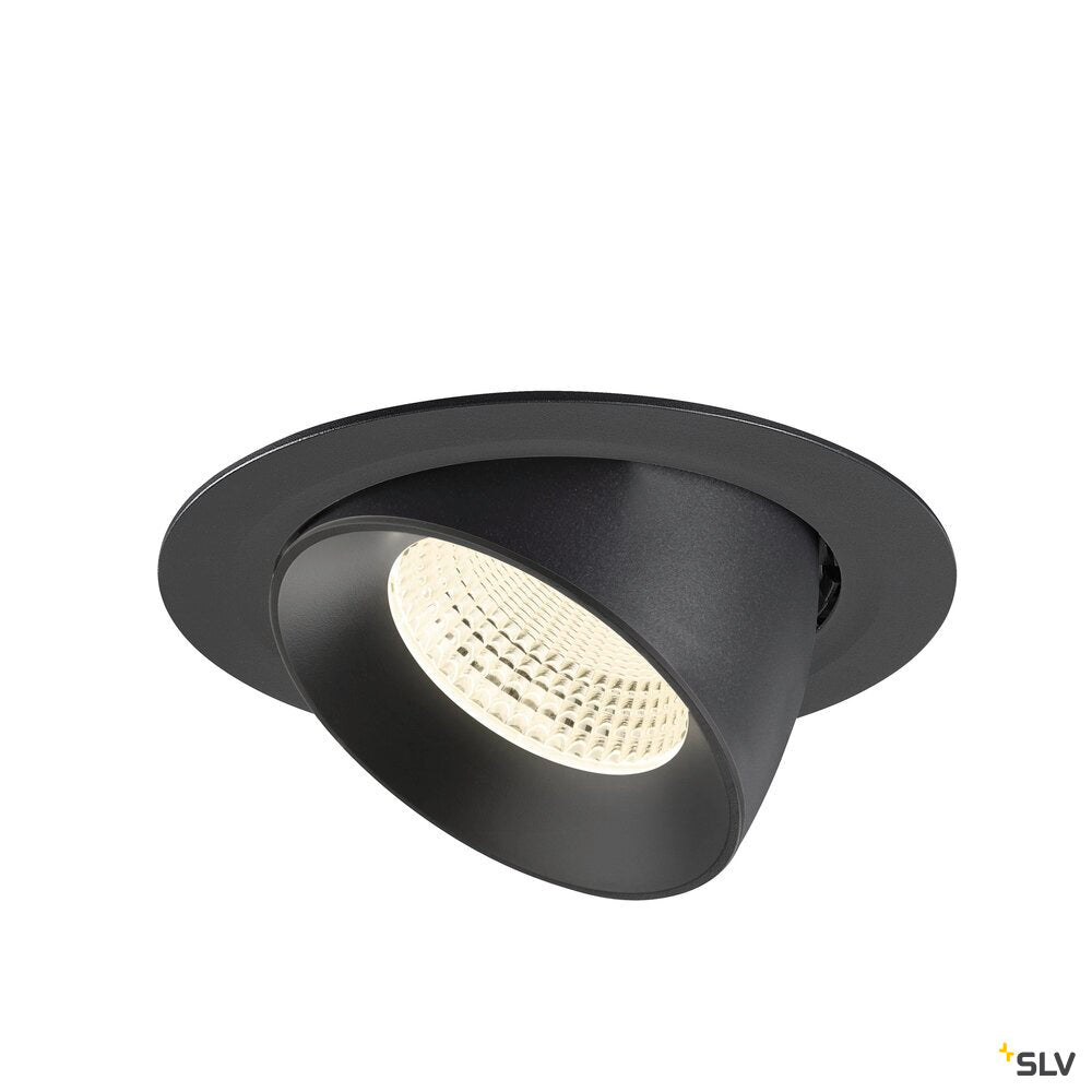 SLV NUMINOS® GIMBLE XL, Recessed ceiling light, 4000 K, 55°, black 1009906