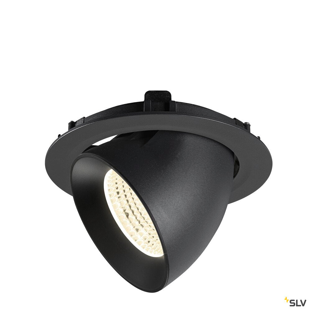 SLV NUMINOS® GIMBLE XL, Recessed ceiling light, 4000 K, 55°, black 1009906