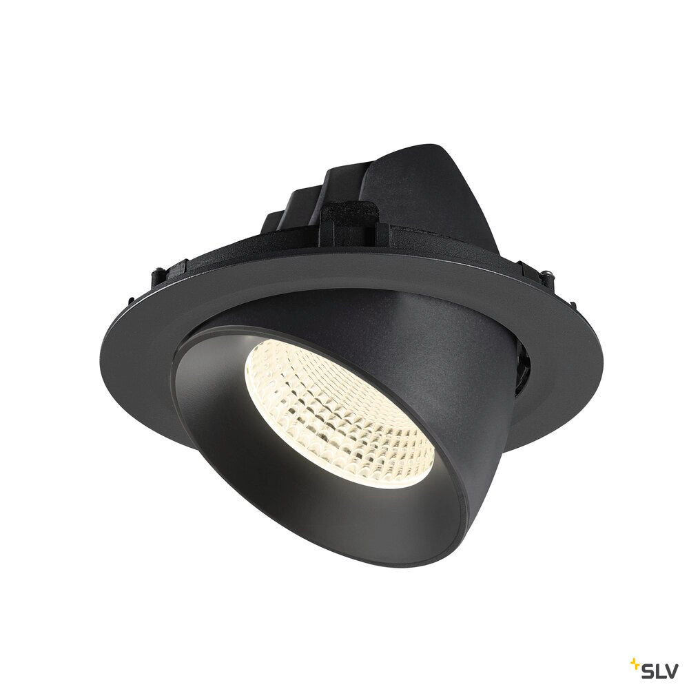 SLV NUMINOS® GIMBLE XL, Recessed ceiling light, 4000 K, 55°, black 1009906
