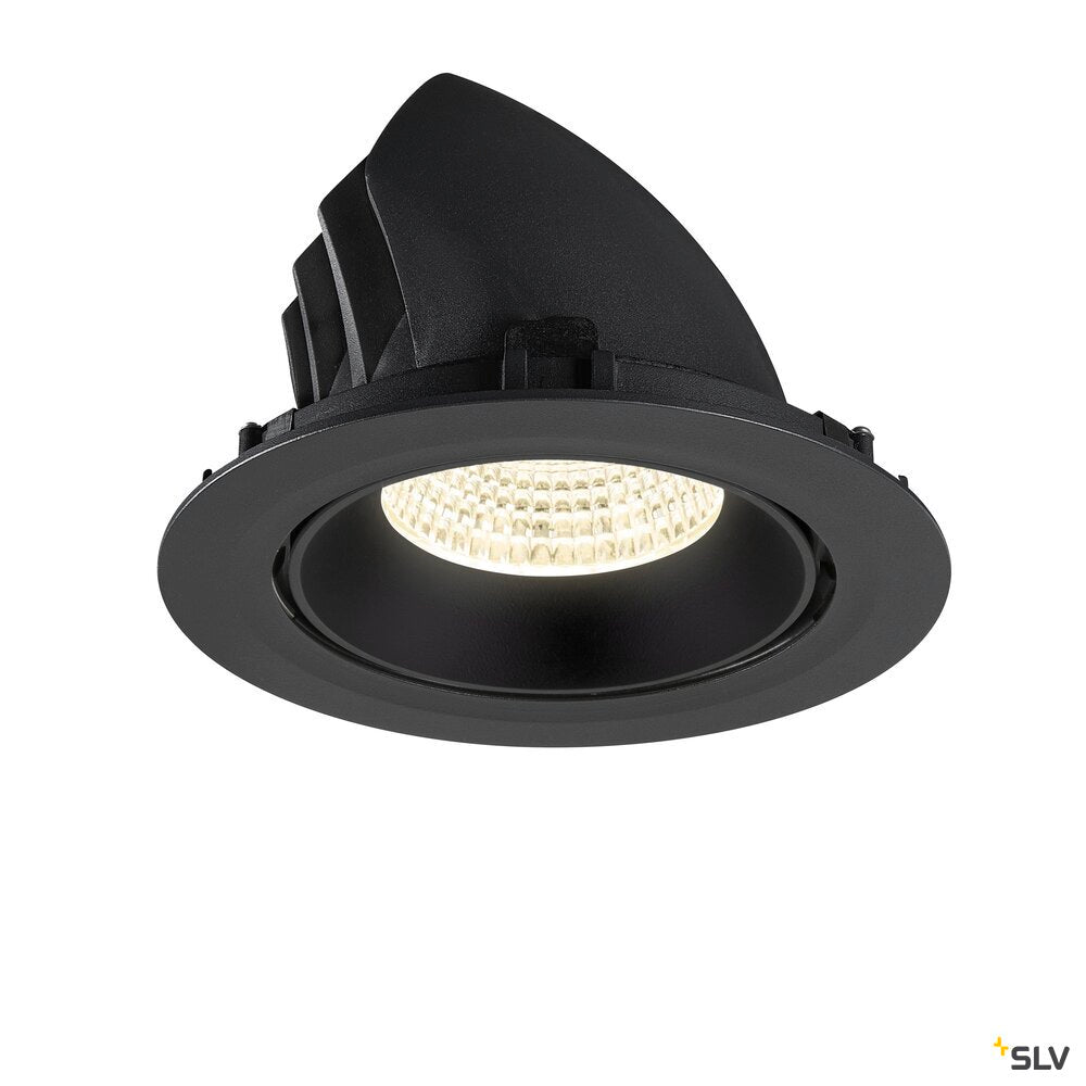 SLV NUMINOS® GIMBLE XL, Recessed ceiling light, 4000 K, 55°, black 1009906