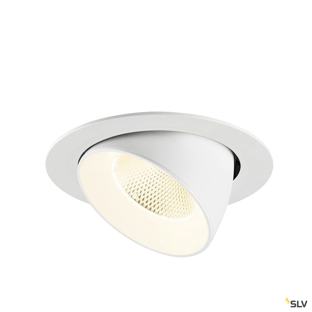 SLV NUMINOS® GIMBLE XL, Recessed ceiling light, 4000 K, 20°, white 1009910