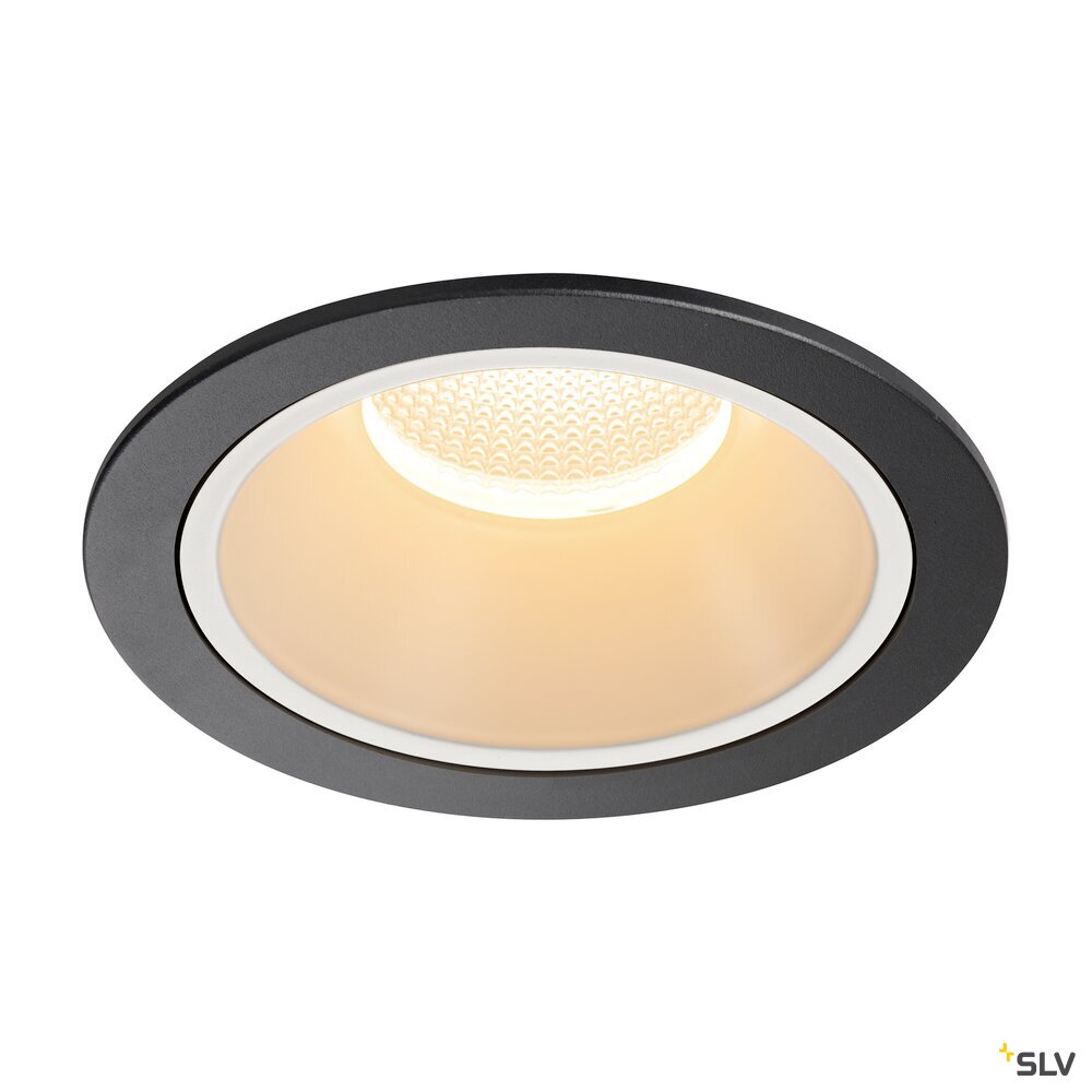 SLV NUMINOS® XL, Recessed ceiling light, 2700 K, 40°, IP20, round, black / white 1009922