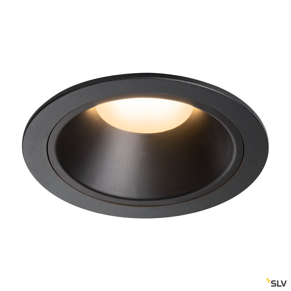 SLV NUMINOS® XL, Recessed ceiling light, 3000 K, 20°, IP20, round, black 1009936