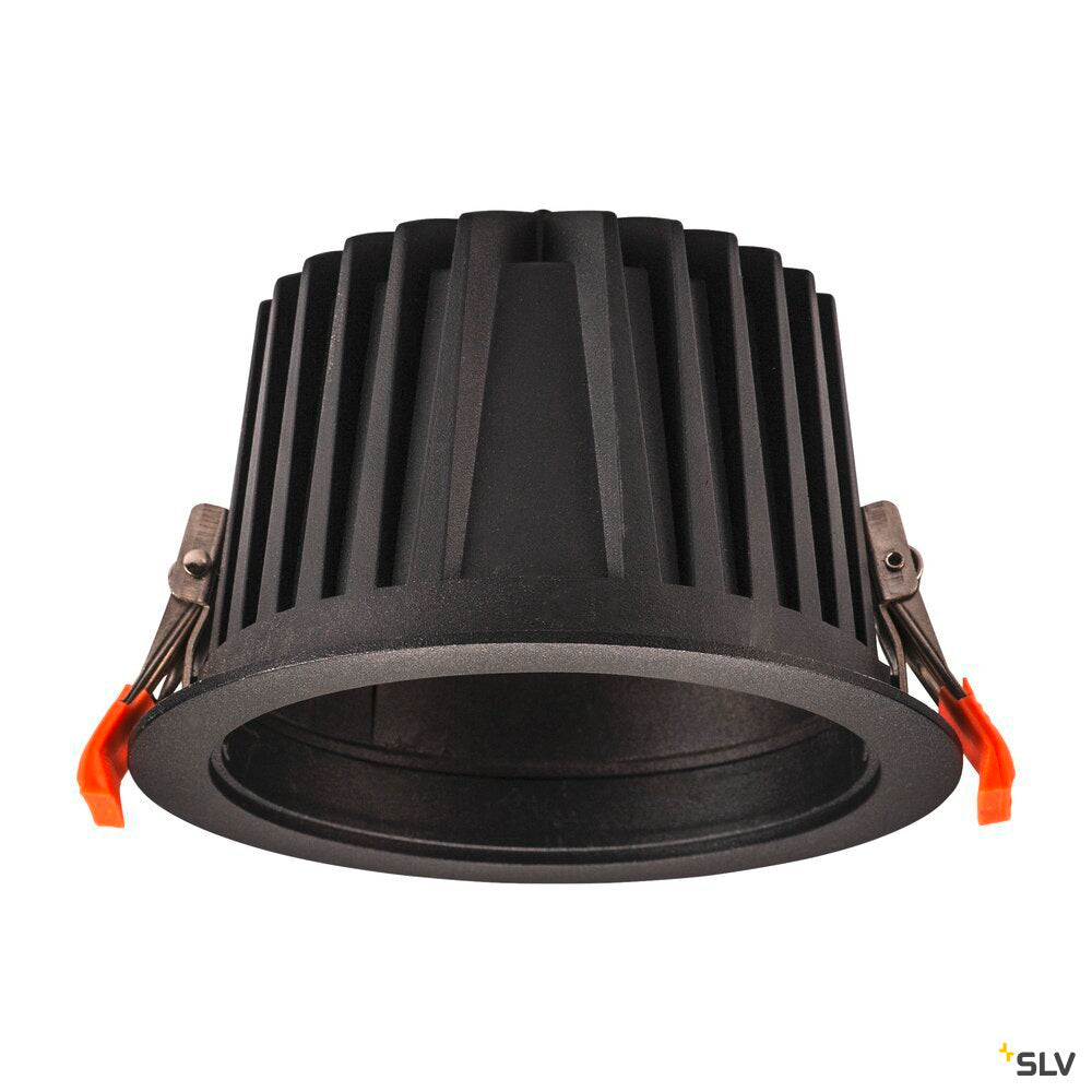 SLV NUMINOS® XL, Recessed ceiling light, 3000 K, 40°, IP20, round, black 1009939