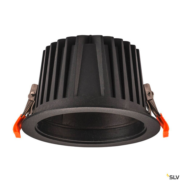 SLV NUMINOS® XL, Recessed ceiling light, 3000 K, 40°, IP20, round, black 1009939