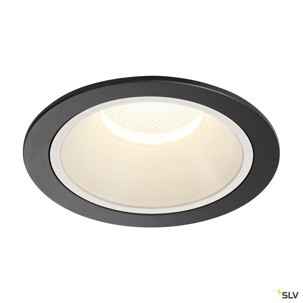 SLV NUMINOS® XL, Recessed ceiling light, 4000 K, 20°, IP20, round, black / white 1009955