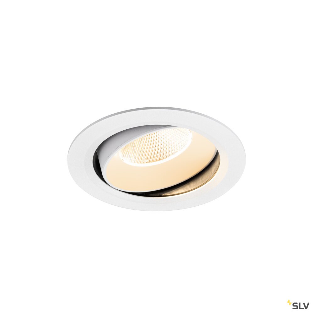 SLV NUMINOS® MOVE XL, Recessed ceiling light, 2700 K, 20°, IP20, round, white 1009982