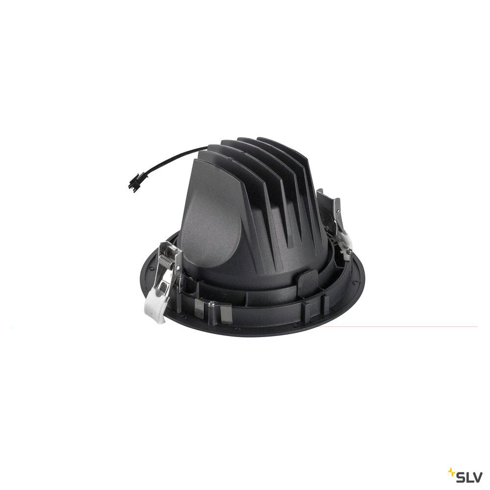 SLV NUMINOS® MOVE XL, Recessed ceiling light, 3000 K, 40°, IP20, round, black / white 1009994