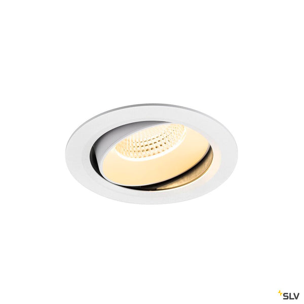 SLV NUMINOS® MOVE XL, Recessed ceiling light, 3000 K, 55°, IP20, round, white 1010006
