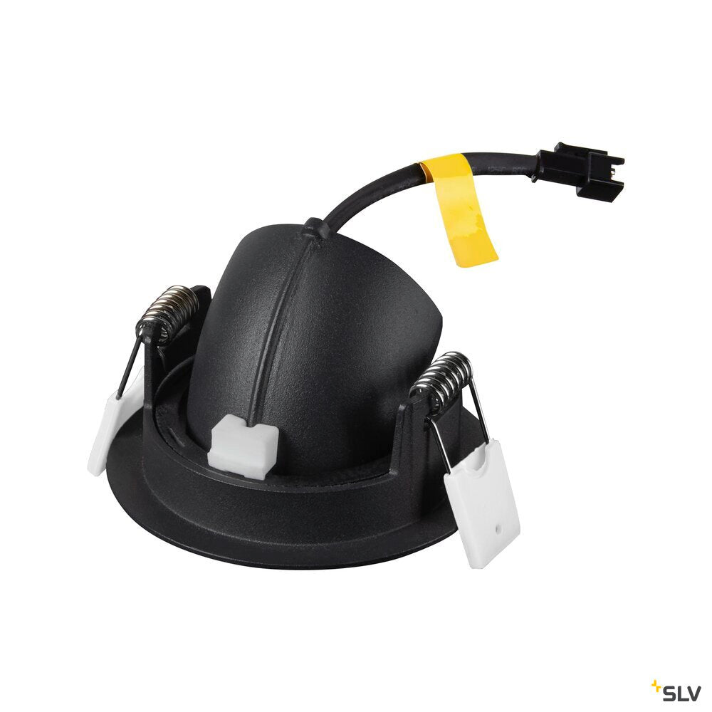 SLV NUMINOS® GIMBLE XS, Recessed ceiling light, 2700 K, 20°, IP20, round, black 1010026