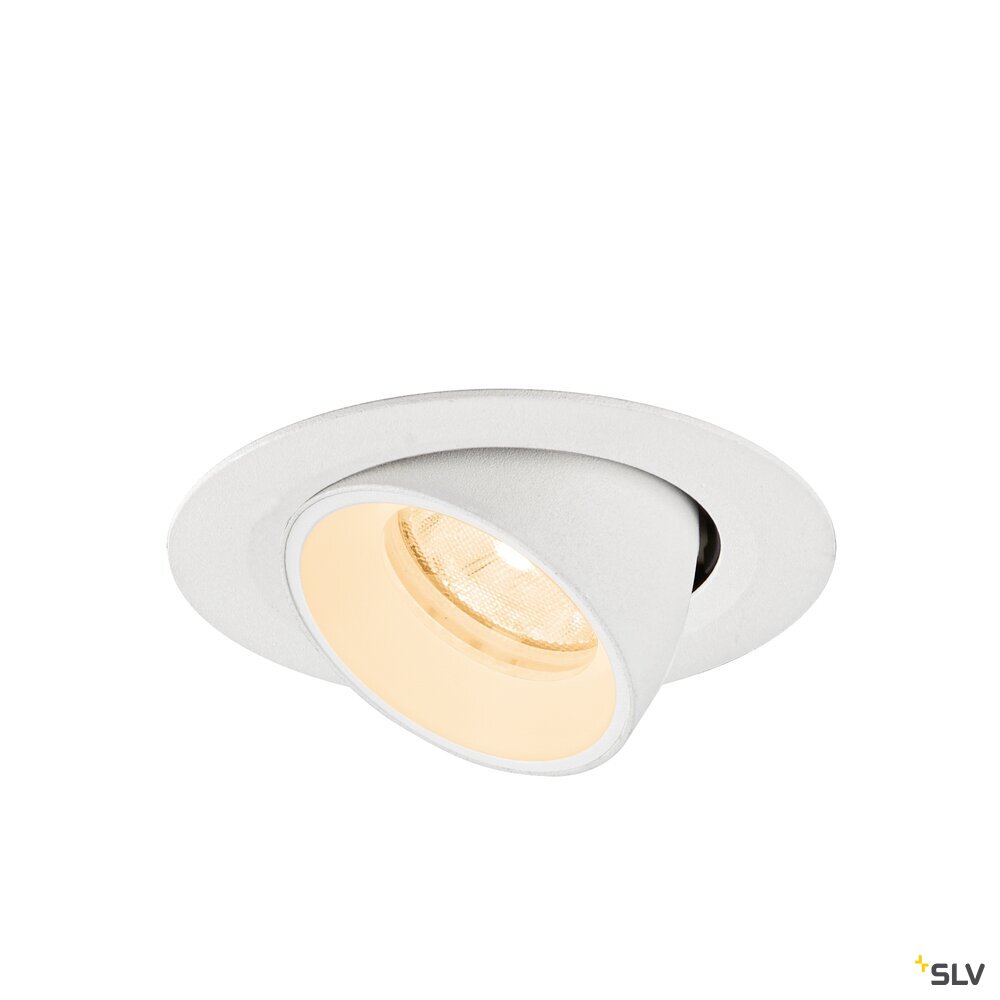 SLV NUMINOS® GIMBLE XS, Recessed ceiling light, 2700 K, 20°, IP20, round, white 1010036