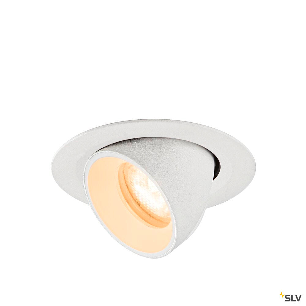 SLV NUMINOS® GIMBLE XS, Recessed ceiling light, 2700 K, 55°, IP20, round, white 1010042