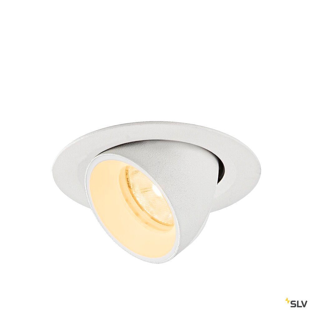 SLV NUMINOS® GIMBLE XS, Recessed ceiling light, 3000 K, 20°, IP20, round, white 1010054