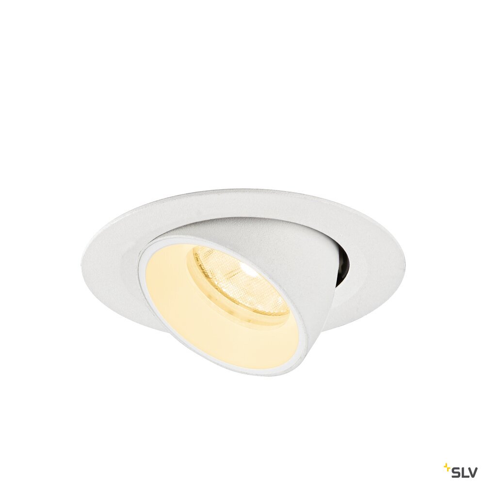 SLV NUMINOS® GIMBLE XS, Recessed ceiling light, 3000 K, 20°, IP20, round, white 1010054