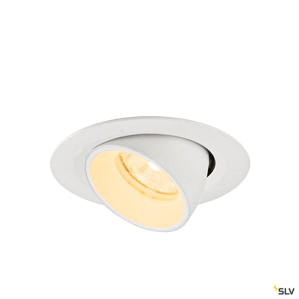 SLV NUMINOS® GIMBLE XS, Recessed ceiling light, 3000 K, 20°, IP20, round, white 1010054