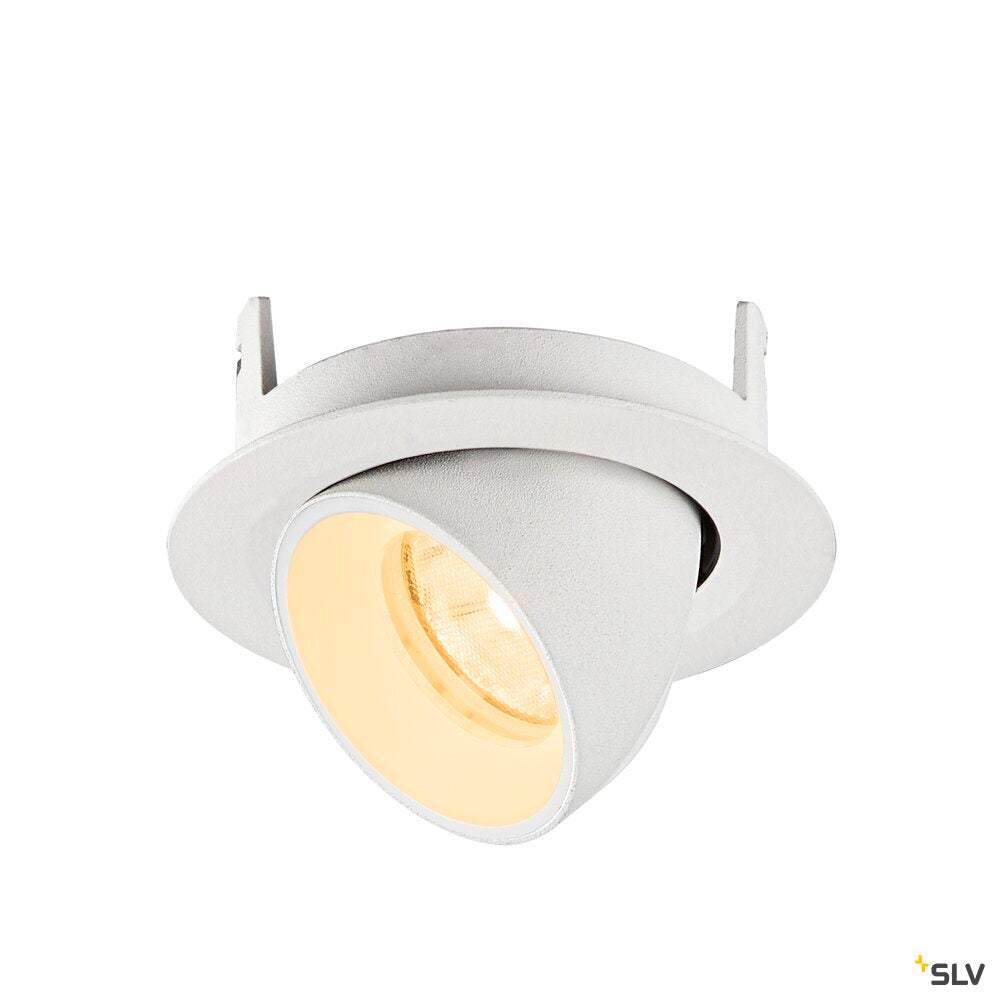 SLV NUMINOS® GIMBLE XS, Recessed ceiling light, 3000 K, 20°, IP20, round, white 1010054