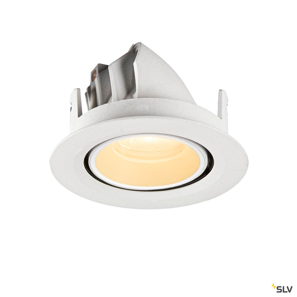 SLV NUMINOS® GIMBLE XS, Recessed ceiling light, 3000 K, 20°, IP20, round, white 1010054
