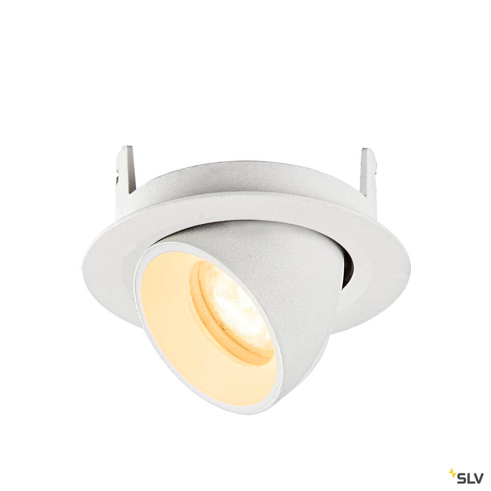 SLV NUMINOS® GIMBLE XS, Recessed ceiling light, 3000 K, 55°, IP20, round, white 1010060