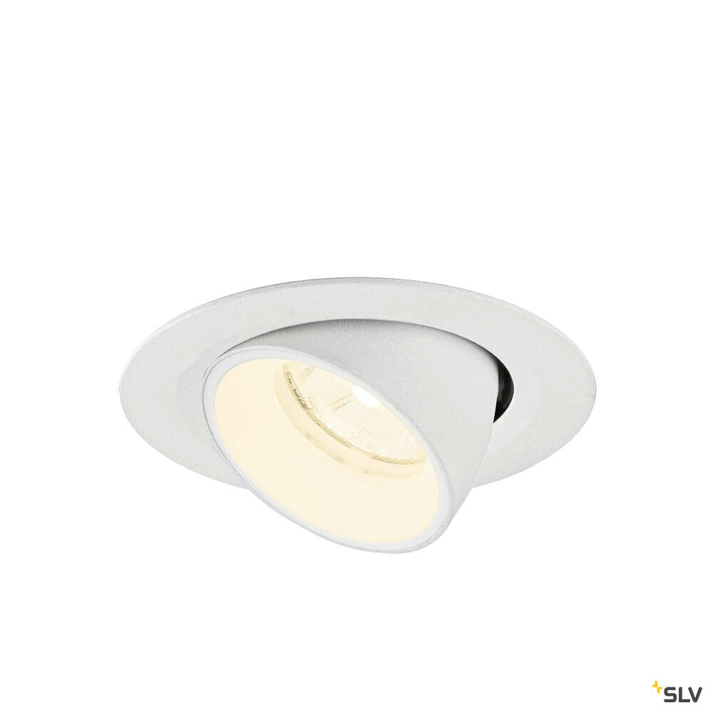 SLV NUMINOS® GIMBLE XS, Recessed ceiling light, 4000 K, 20°, IP20, round, white 1010072