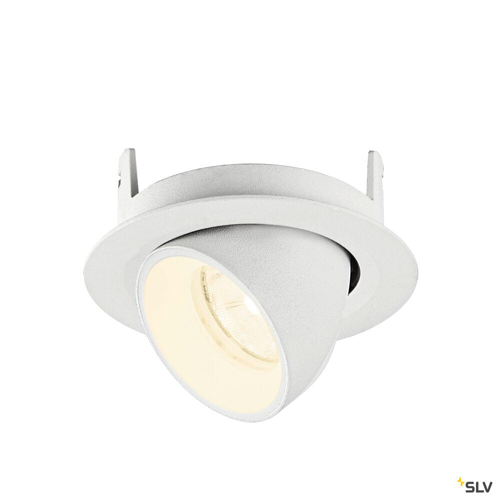SLV NUMINOS® GIMBLE XS, Recessed ceiling light, 4000 K, 20°, IP20, round, white 1010072