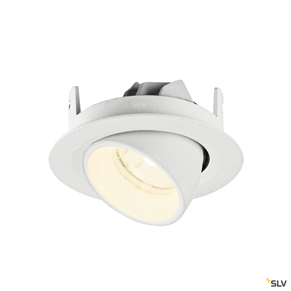 SLV NUMINOS® GIMBLE XS, Recessed ceiling light, 4000 K, 20°, IP20, round, white 1010072