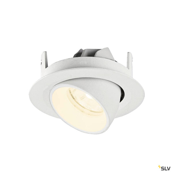 SLV NUMINOS® GIMBLE XS, Recessed ceiling light, 4000 K, 20°, IP20, round, white 1010072