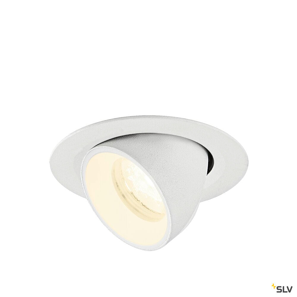 SLV NUMINOS® GIMBLE XS, Recessed ceiling light, 4000 K, 40°, IP20, round, white 1010075