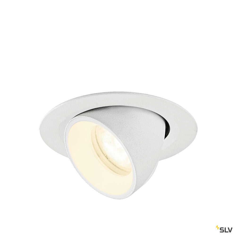 SLV NUMINOS® GIMBLE XS, Recessed ceiling light, 4000 K, 55°, IP20, round, white 1010078