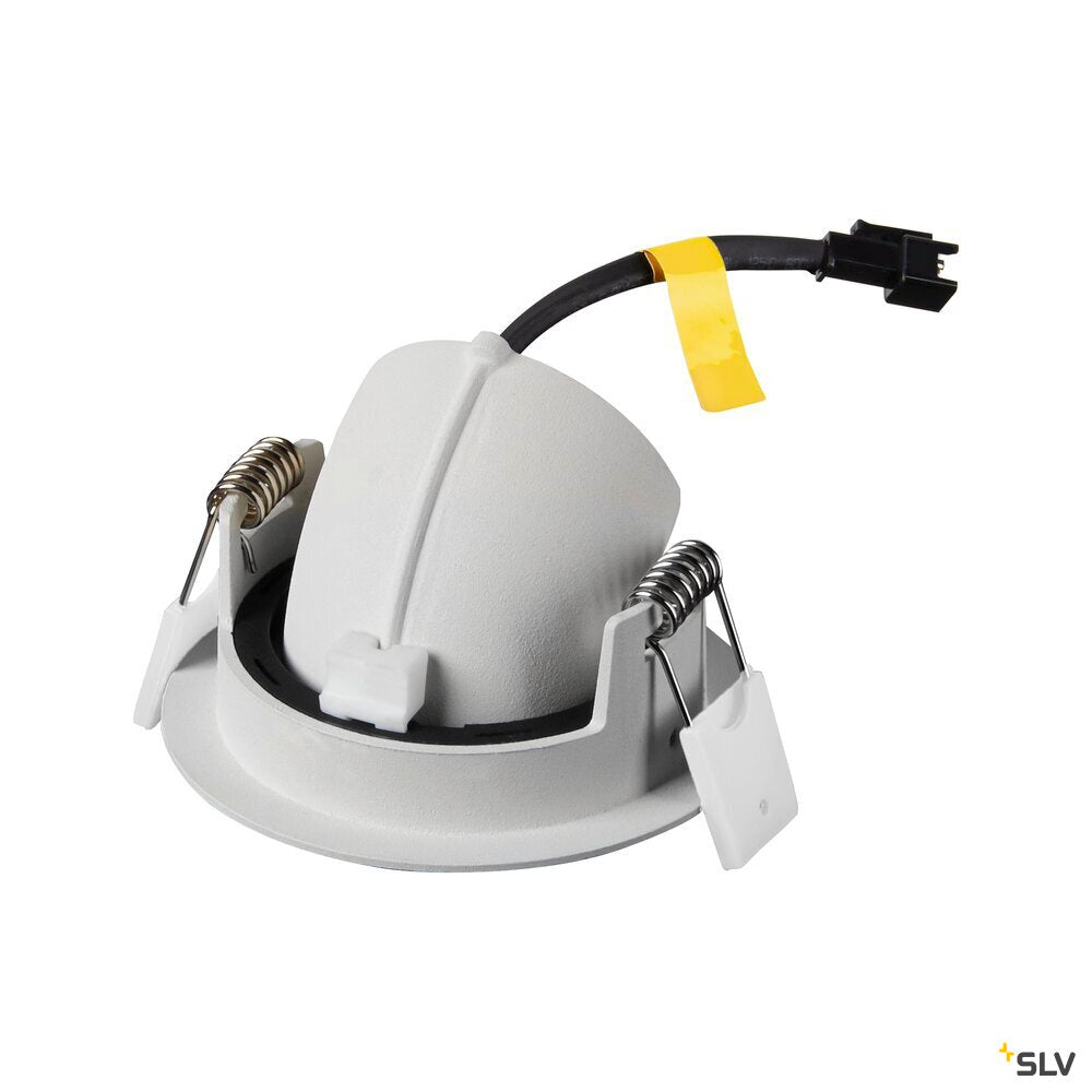 SLV NUMINOS® GIMBLE XS, Recessed ceiling light, 4000 K, 55°, IP20, round, white 1010078
