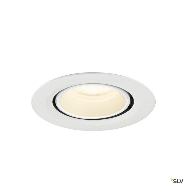 SLV NUMINOS® GIMBLE XS, Recessed ceiling light, 4000 K, 55°, IP20, round, white 1010078