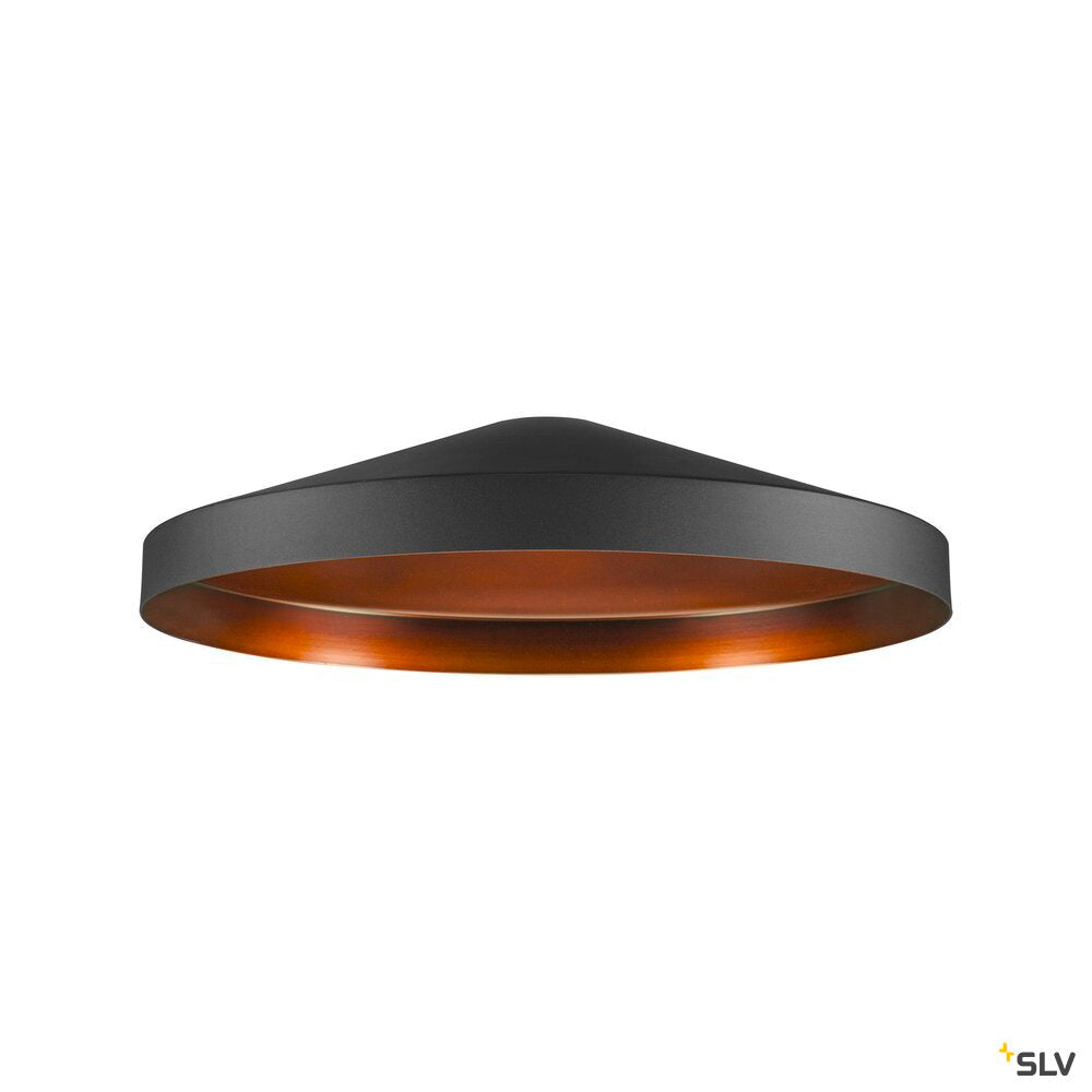 SLV LALU® TETRA 36, Lampshade, E27 Base, Mix&Match, H: 8.9 cm, black / bronze 1010090