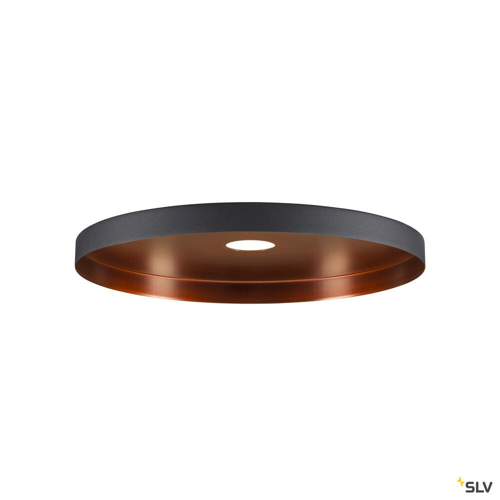 SLV LALU® PLATE 33, Lampshade, E27 Base, Mix&Match, H: 1.5 cm, black / bronze 1010096