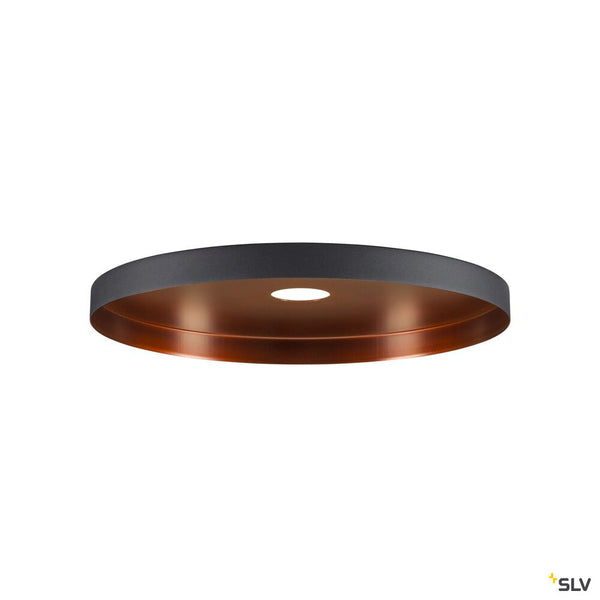 SLV LALU® PLATE 33, Lampshade, E27 Base, Mix&Match, H: 1.5 cm, black / bronze 1010096