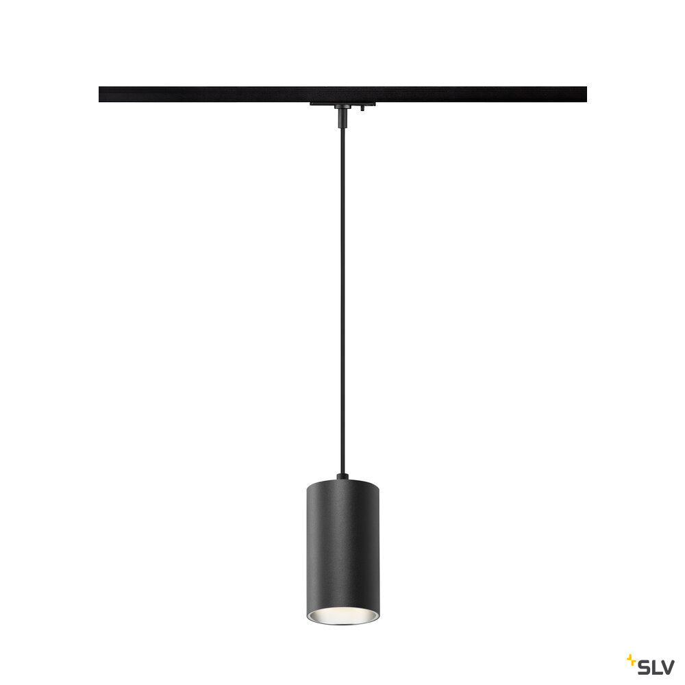 SLV ASTO TUBE, 1~ pendant light, GU10, pendant length 250 cm, 1x max. 10 W, black 1010099