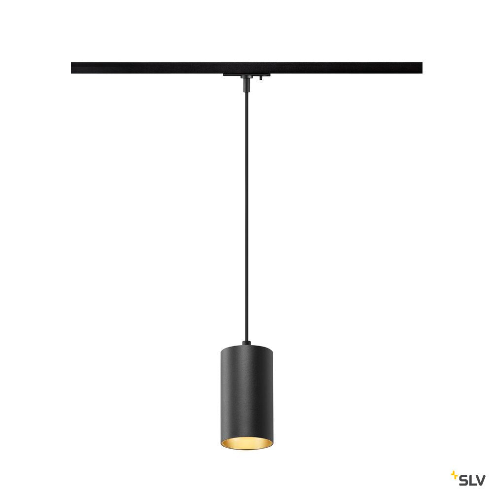 SLV ASTO TUBE, 1~ pendant light, GU10, pendant length 250 cm, 1x max. 10 W, black 1010099
