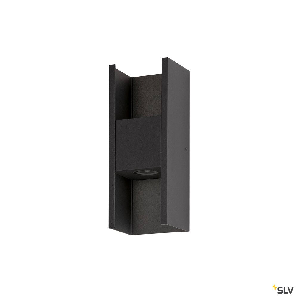 SLV FLATT II, Wall-mounted light, PHASE, 2700 K, 9.5W, black 1010102