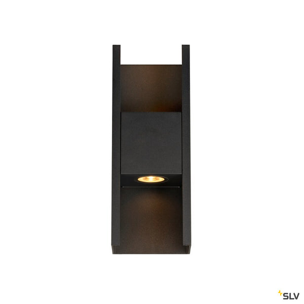 SLV FLATT II, Wall-mounted light, PHASE, 2700 K, 9.5W, black 1010102