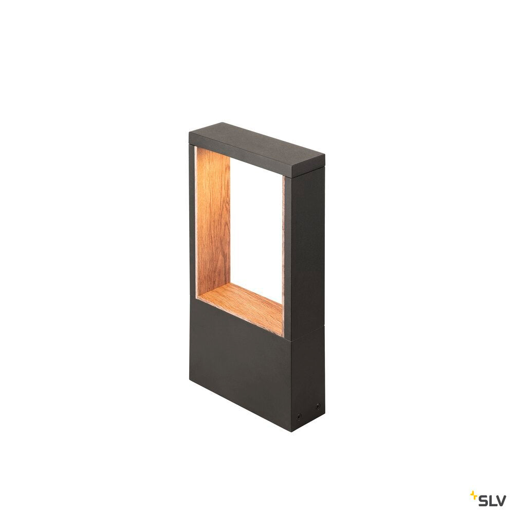 SLV FLATT II 36, Free-standing lamp, PHASE, 2700 K, IP65, square, anthracite / brown 1010103