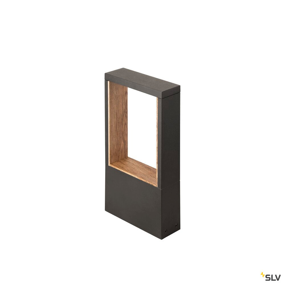 SLV FLATT II 36, Free-standing lamp, PHASE, 2700 K, IP65, square, anthracite / brown 1010103